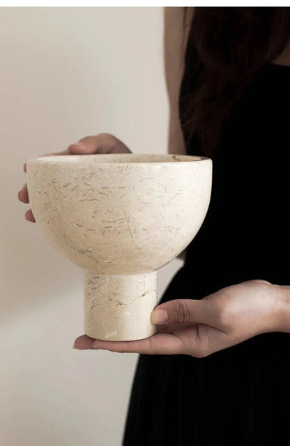 Homio Decor Decorative Accessories Crema Marble Bowl
