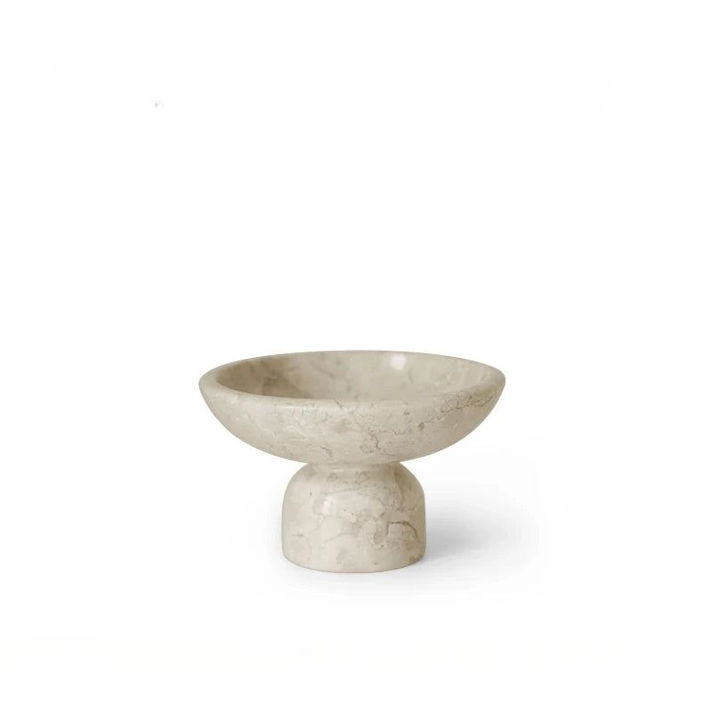 Homio Decor Decorative Accessories D18x10.5CM Crema Marble Bowl