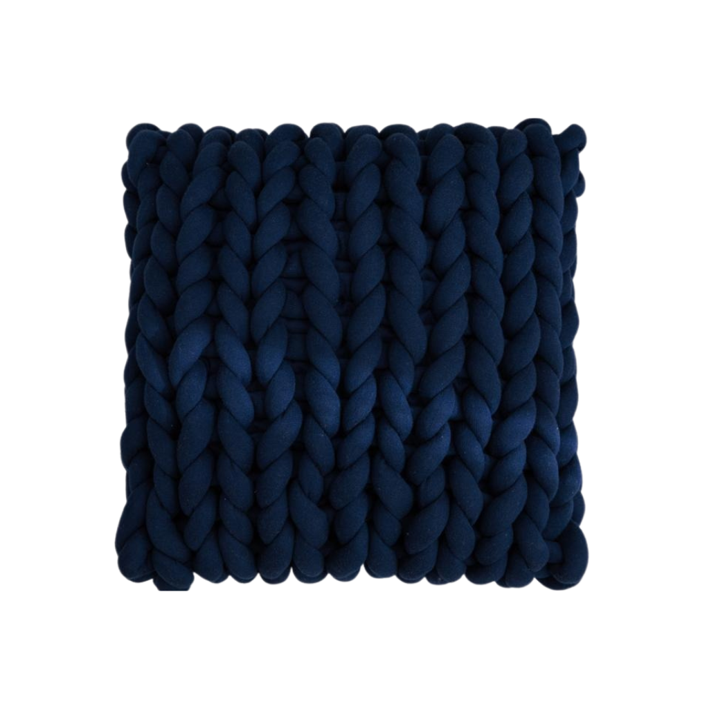 Homio Decor Decorative Accessories Dark Blue / 40x40cm Handmade Chunky Knitted Pillow Cover