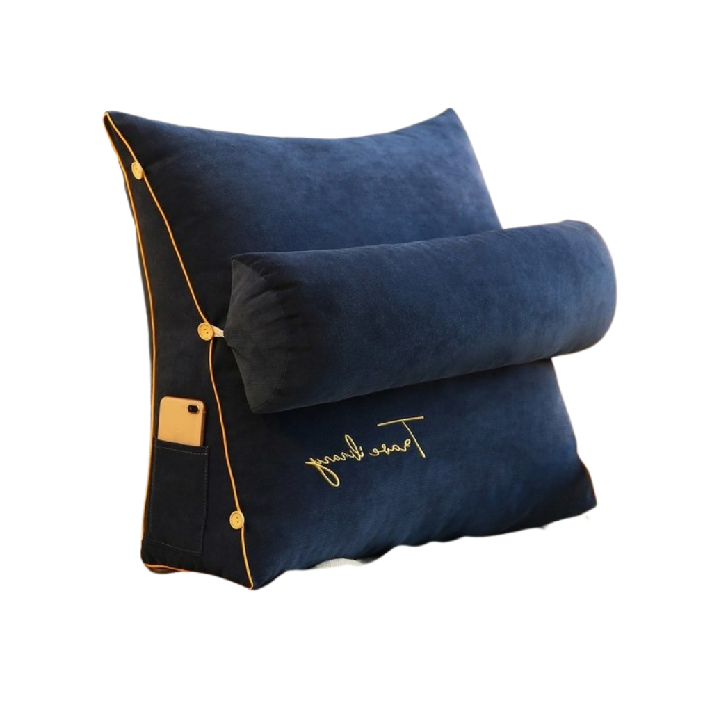 Homio Decor Decorative Accessories Dark Blue / Pillow (with inner) / 45x45cm Reading Cushion with Pocket
