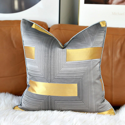 Homio Decor Decorative Accessories Gold Detail Pillowcase