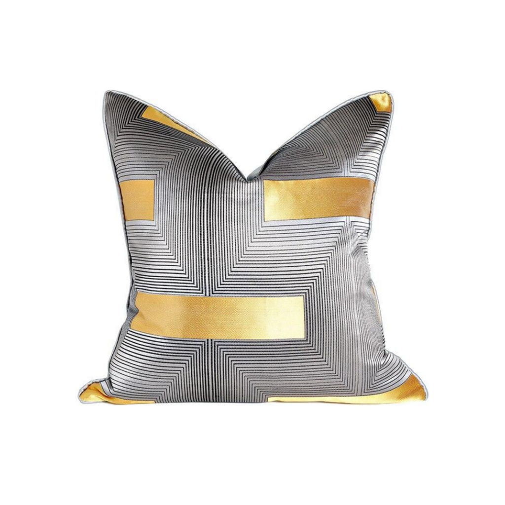 Homio Decor Decorative Accessories Gold Detail Pillowcase