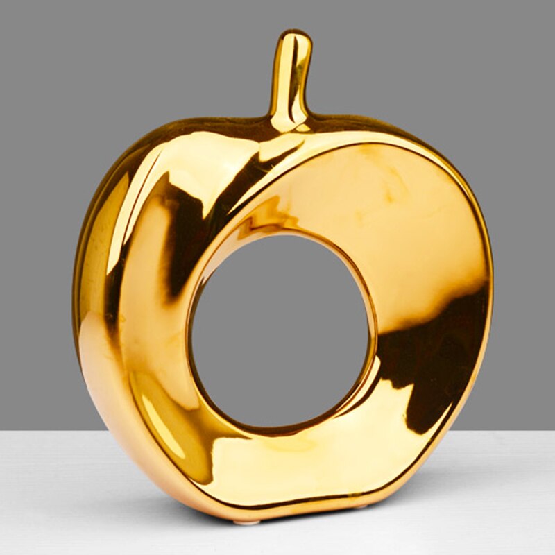 Homio Decor Decorative Accessories Gold Modern Apple Ornament