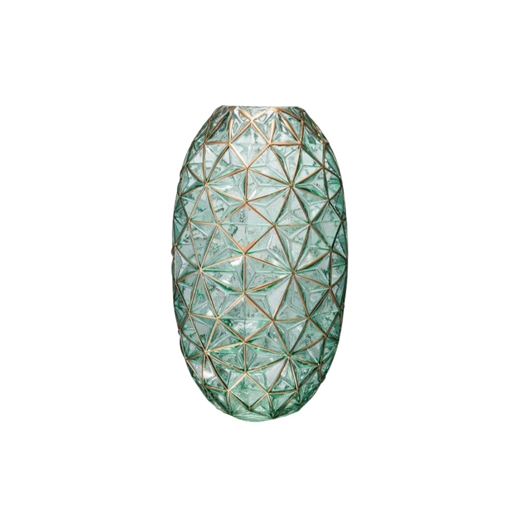 Homio Decor Decorative Accessories Green / Big Minimalist Glass Vase