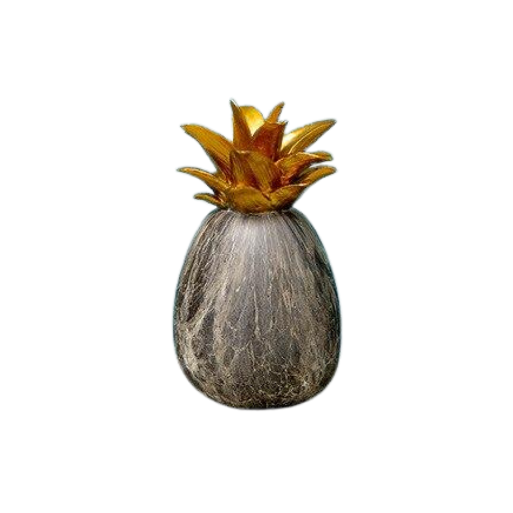 Homio Decor Decorative Accessories Grey / Small Marbling Pineapple Sculpture