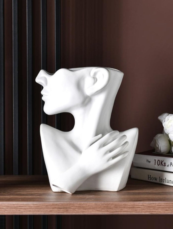 Homio Decor Decorative Accessories Half Human Face Vase