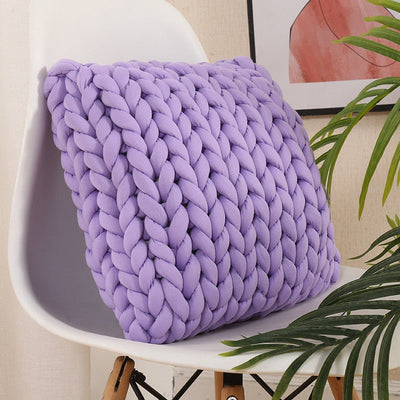 Homio Decor Decorative Accessories Handmade Chunky Knitted Pillow Cover