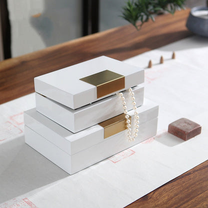 Homio Decor Decorative Accessories Metal Buckle Jewelry Box