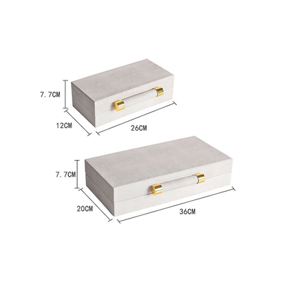 Homio Decor Decorative Accessories Minimalist Leather Jewelry Box