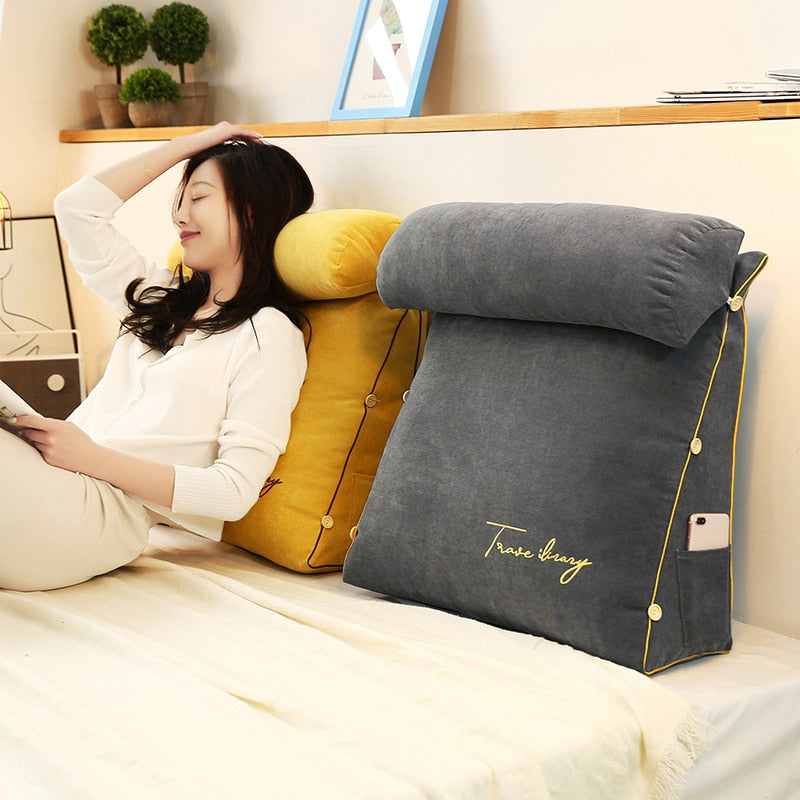 Homio Decor Decorative Accessories Reading Cushion with Pocket