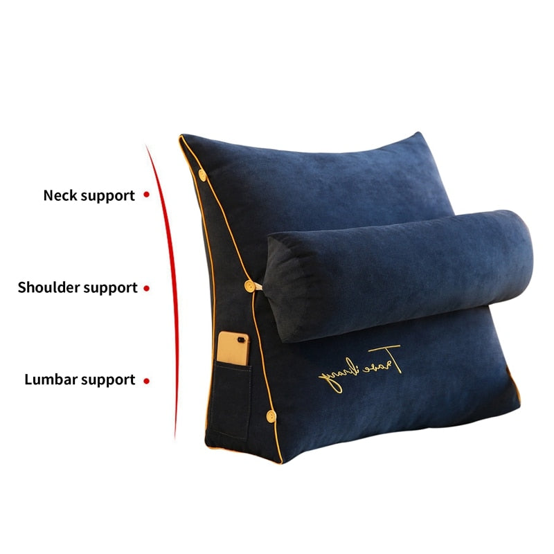 Homio Decor Decorative Accessories Reading Cushion with Pocket