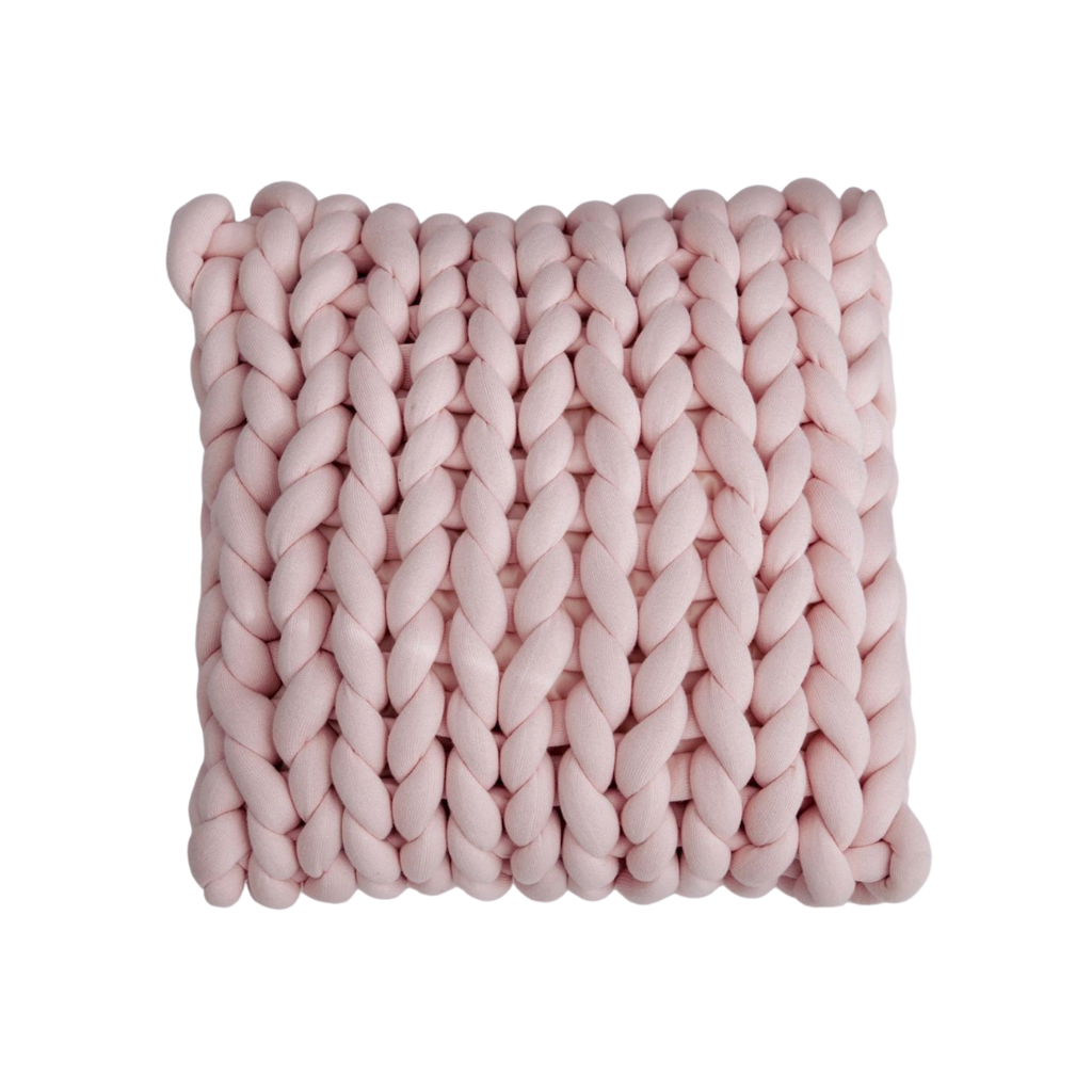Homio Decor Decorative Accessories Rose Pink / 40x40cm Handmade Chunky Knitted Pillow Cover