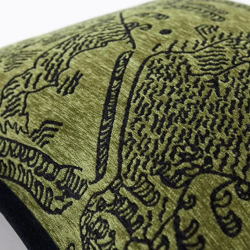 Homio Decor Decorative Accessories Savannah Green Designer Cushion