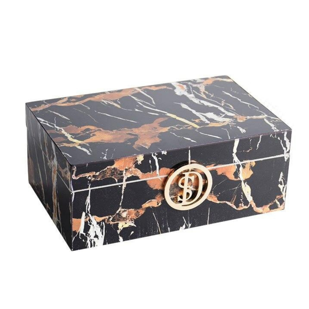 Homio Decor Decorative Accessories Small Black Marble Decorative Storage Box