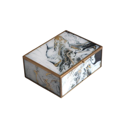 Homio Decor Decorative Accessories Small Modern Agate Jewelry Box