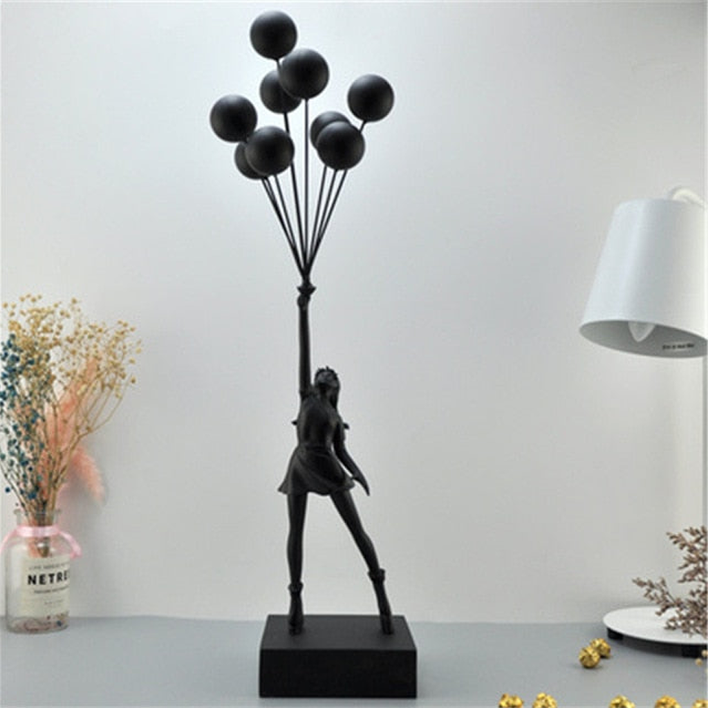 Homio Decor Decorative Accessories Style E Balloon Girl Statue