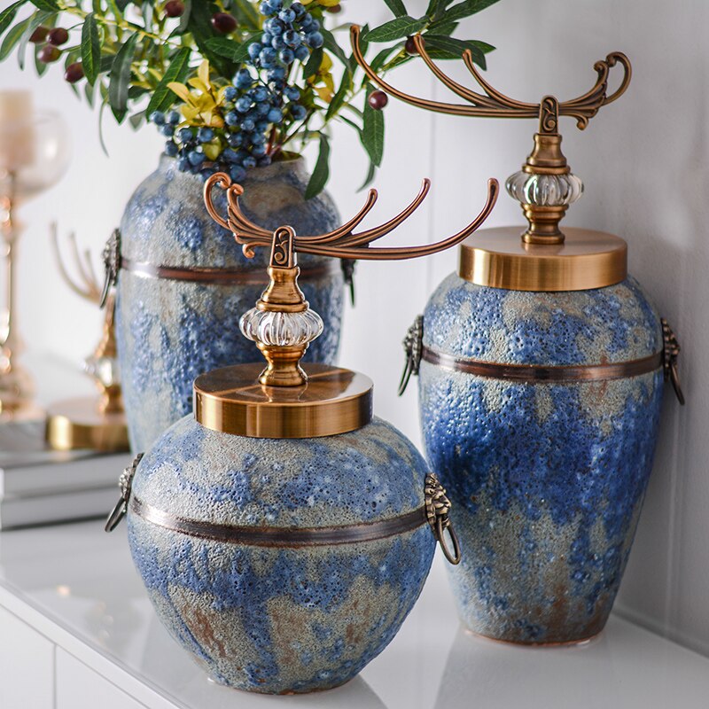 Homio Decor Decorative Accessories Traditional Chinese Ceramic Vase
