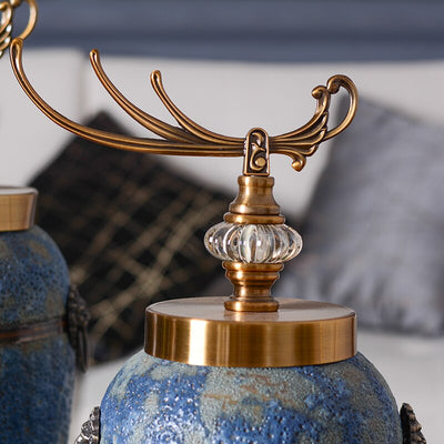 Homio Decor Decorative Accessories Traditional Chinese Ceramic Vase