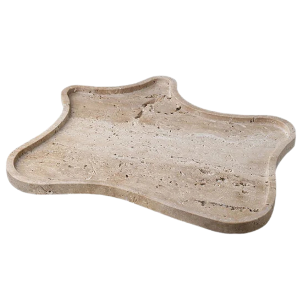 Homio Decor Decorative Accessories Travertine Stone Tray