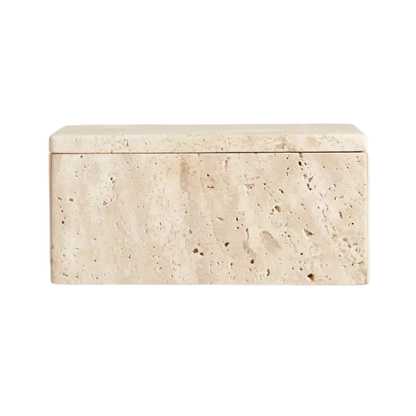 Homio Decor Decorative Accessories Travertine Storage Box