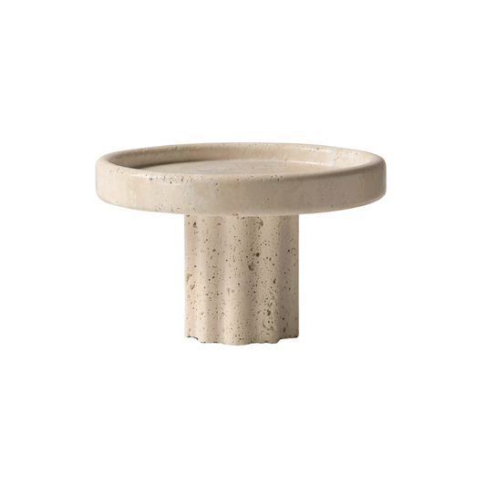 Homio Decor Decorative Accessories Travertine Tray with Legs