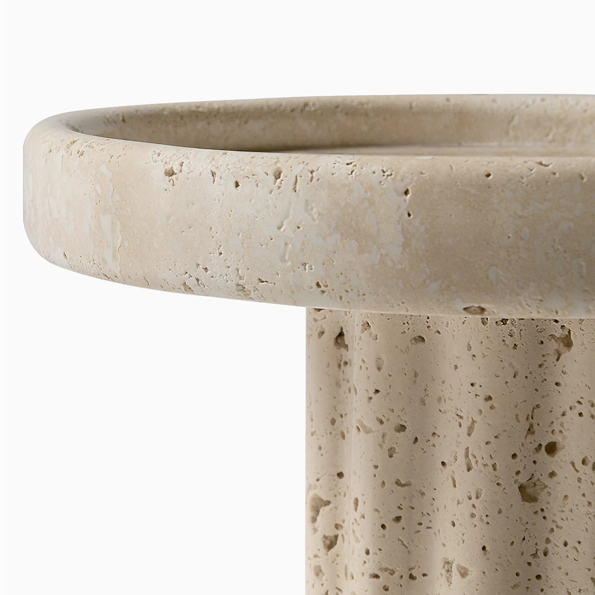 Homio Decor Decorative Accessories Travertine Tray with Legs