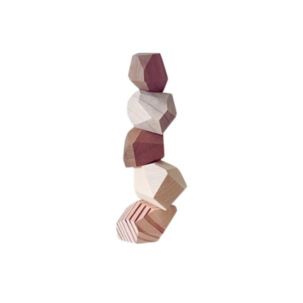 Solid Wood Stone Art Ornaments - Homio Decor