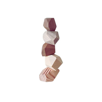 Solid Wood Stone Art Ornaments - Homio Decor