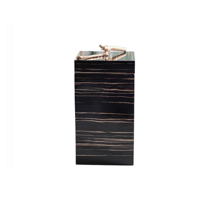 Homio Decor Decorative Accessories Type B Black Wood Decorative Storage Box