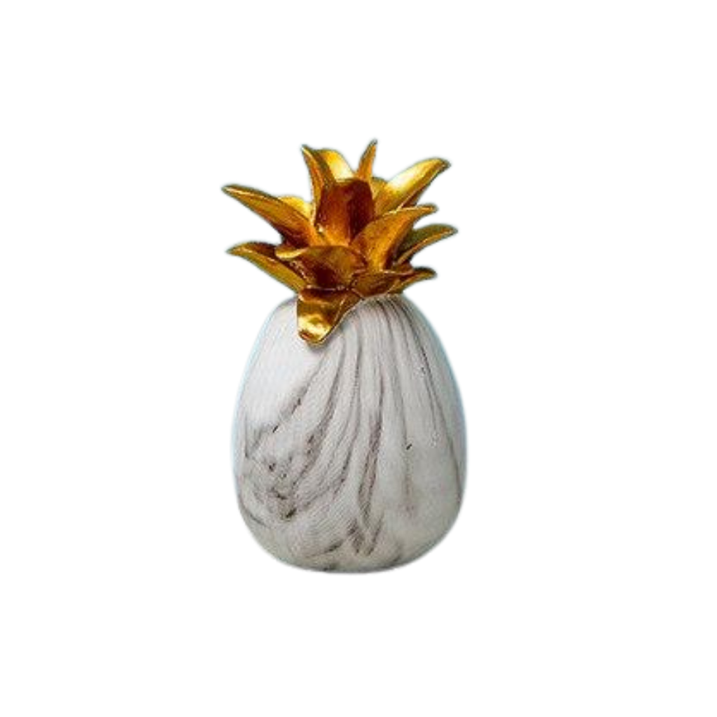 Homio Decor Decorative Accessories White / Small Marbling Pineapple Sculpture