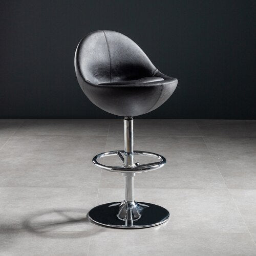 Homio Decor Dining Room Black / 75cm Luxury Hotel Lobby Style Bar Chair