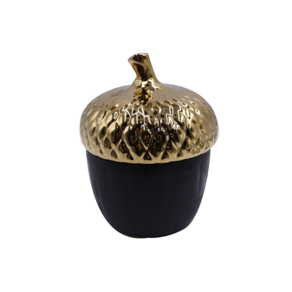 Homio Decor Dining Room Black Pine Cone Ceramic Jar