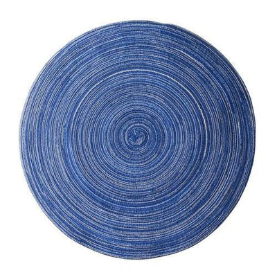 Homio Decor Dining Room Blue / 18cm / Round Woven Table Mat