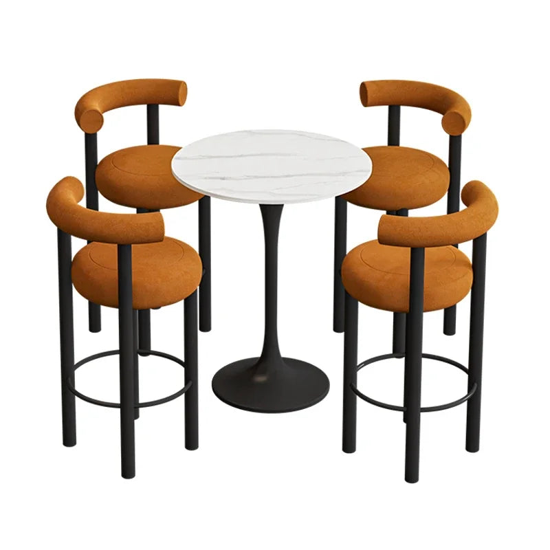 Homio Decor Dining Room Boucle Bar Stool