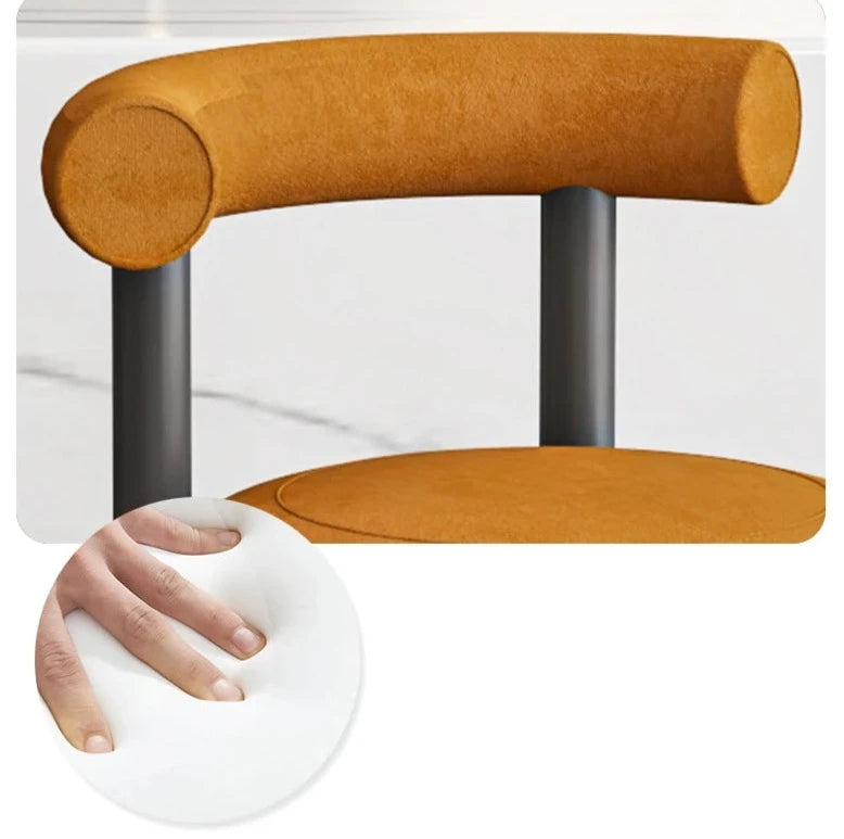 Homio Decor Dining Room Boucle Bar Stool