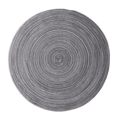 Homio Decor Dining Room Grey / 18cm / Round Woven Table Mat