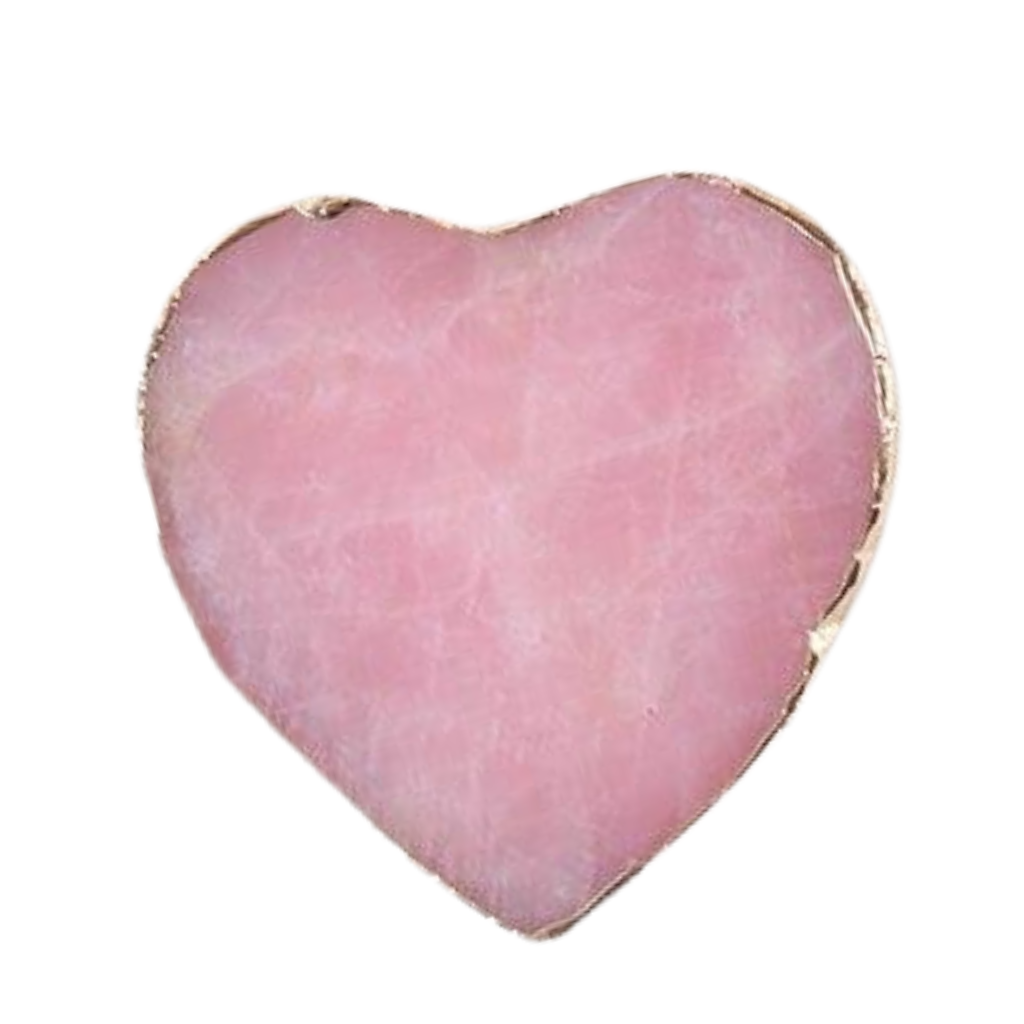 Homio Decor Dining Room Heart Pink Heart Shaped Agate Coaster