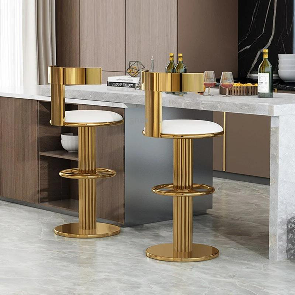 Luxury Golden Bar Stool - Homio Decor