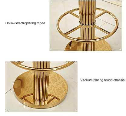 Luxury Golden Bar Stool - Homio Decor