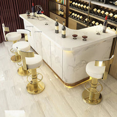 Homio Decor Dining Room Luxury Golden Bar Stool