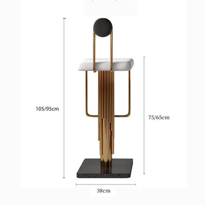 Homio Decor Dining Room Minimalist Luxury Golden Bar Chair
