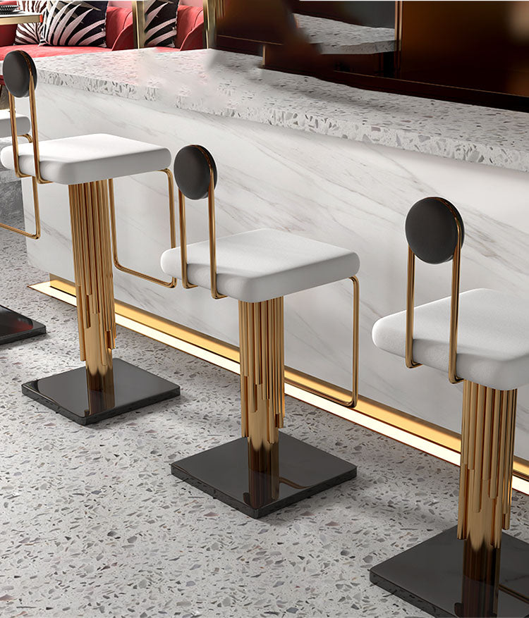 Homio Decor Dining Room Minimalist Luxury Golden Bar Chair