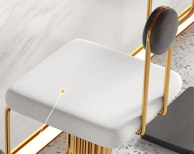 Homio Decor Dining Room Minimalist Luxury Golden Bar Chair