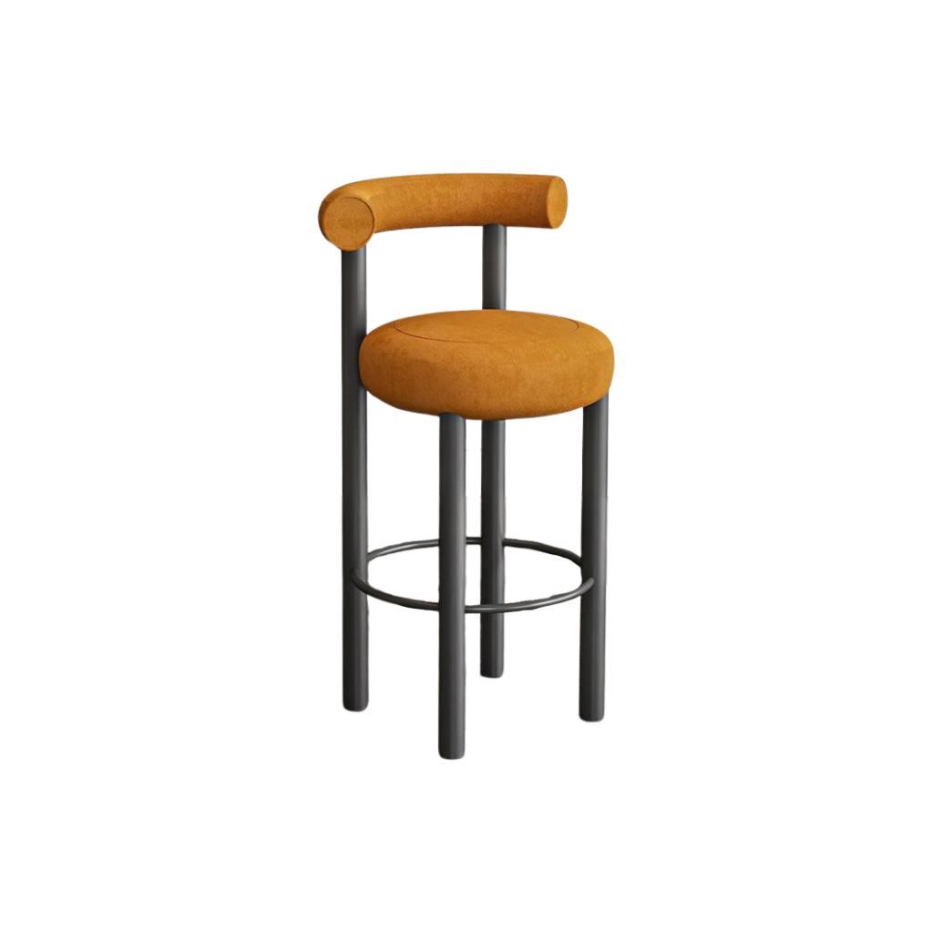 Homio Decor Dining Room Mocha (Flannel) / 55cm Boucle Bar Stool