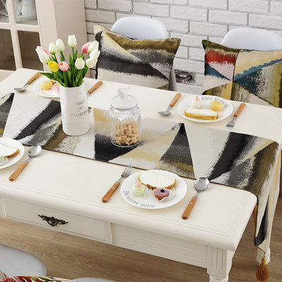 Homio Decor Dining Room Ombre Style Table Runner