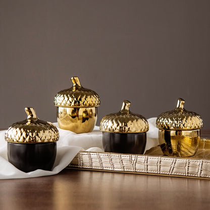 Homio Decor Dining Room Pine Cone Ceramic Jar