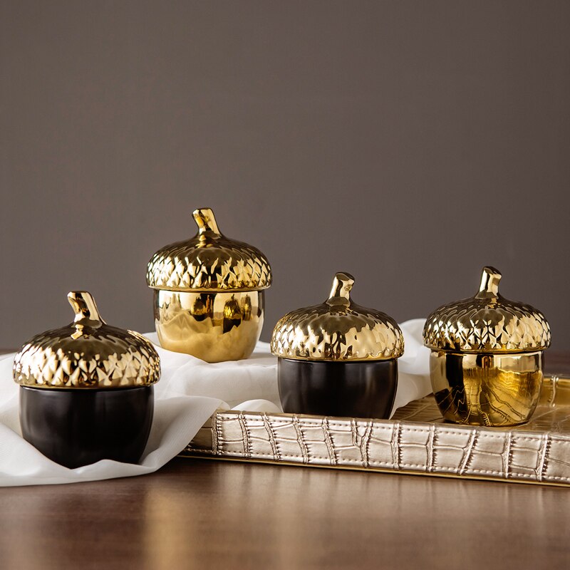 Homio Decor Dining Room Pine Cone Ceramic Jar