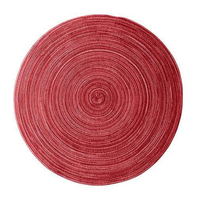 Homio Decor Dining Room Red / 18cm / Round Woven Table Mat