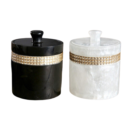 Homio Decor Dinning Room Resin Storage Jar Organiser