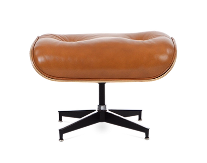 Homio Decor Eames Lounge Chair & Ottoman - Cognac